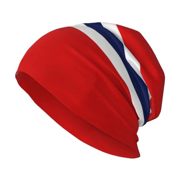 Beanie Hat Norway Flag Hip-Hop Warm Skull Caps Unisex Baggy Beanie For Women