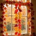 thumbnail image 6 of AuroraX Halloween Artificial Maple Leaves Vines Fall Harvest Festival Ornaments Hanging Garden Outdoor Farmhouse Fall Yard Decoration for Home, 6 of 8