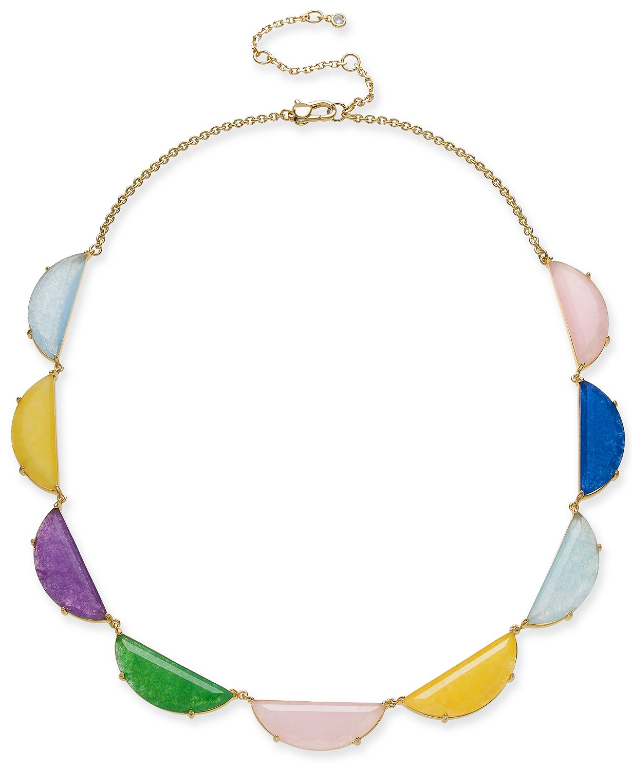 Half-Circle Collar Necklace (Gold 