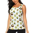 thumbnail image 1 of Junzan Funny Avocado In Mexican Clothes Pattern Workout Tank Tops for Women Sleeveless Running Loose Fit Yoga Tops Active Shirts Gym Exercise-X-Large, 1 of 7