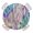 Teal Blue Teal Green Light Gray, variant on Abstract Geometric Round Tablecloth for 36-44 Inch Tables,Fitted Table Cover with Elastic Edge,Modern Marble Abstract Art Aesthetics Waterproof Outdoor Table Cloth Protector for Patio Garden Dinner