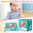 thumbnail image 1 of Cyber and Monday Deals 2023 Toys Children'S Educational Toys From Easy To Difficult Intelligence Developme Plane Puzzle Multicolor, 1 of 8