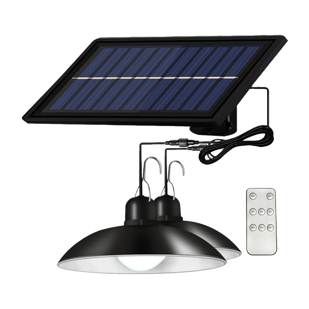 1 Set Solar Power Led Ceiling Lamp Retro Bulb Light Waterproof Outdoor Chandelie 