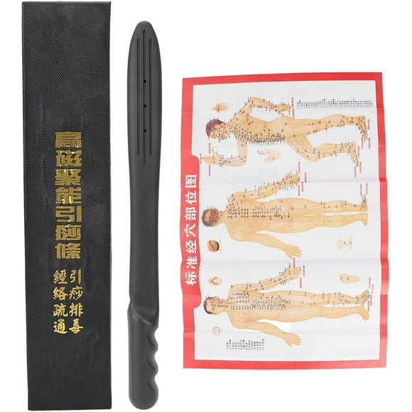 Massage Stick, Gua Sha Massage Stick High Magnetic Elasticity Massage Fitness Gua Sha Slapping Stick, Built-in Scraping Magnetic Strip, Apply to the Whole Body, Arms, Shoulders, Neck, Back and Legs