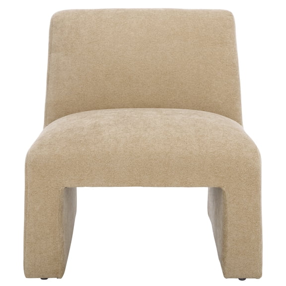 SAFAVIEH Swip Contemporary Linen Solid Accent Chair, Sand