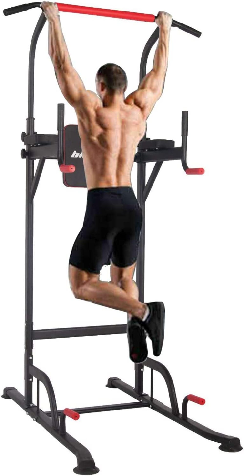 JayDAYon Power Tower Workout Dip Station for Home Gym Strength Training