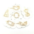 thumbnail image 3 of Femmes Barrettes Coiffure Alliage Perles Forme Géométrique Creux Épingles à Cheveux Clips Tête Ornements Cadeau, 3 of 8