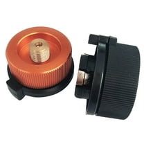 Niceauty Black Stove Connector Head for Camping Gas Bottle Adapter Portable Leak Proof
