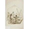 thumbnail image 3 of Domenico Pozzi 17x24 Black Modern Framed Museum Art Print Titled - Crucifixion of Saint Andrew, 3 of 5