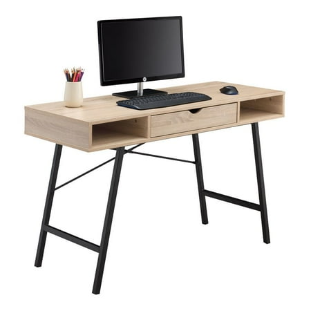 JJS Wood Home Office Writing/Computer Desk with Drawers in Oak