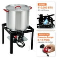 thumbnail image 4 of Adoolla 80Qt Seafood Boil Pot & Propane Burner, Outdoor Aluminum Stock Pot Kit with Strainer Basket, 4 of 8