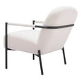 thumbnail image 5 of Chicago Accent Chair Ivory Accent Chair, Modern Style, Shearling style fabric, Plywood, Indoor Living, 5 of 5