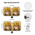 thumbnail image 3 of KAKALAD Sun Flowers Sunflower Gnome 04 Universal Windshield Car Sun Shades Accordion Folding Auto Aluminum Sunshade 51"x 27.5", 3 of 9