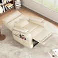 thumbnail image 3 of Vabches Power Lift Recliner Chair Dual Motor, Electric Leather Recliner for Adults with Cup Holder, Tray and USB & Type-C, Pillow Side Pocket, 3 of 9