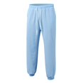 thumbnail image 4 of JTieacloth Mens Big and Tall Pants Summer Men's Solid Color Large Size Loose Linen Nine Minute Pants Harlan Pants Casual Pants Blue, 4 of 6