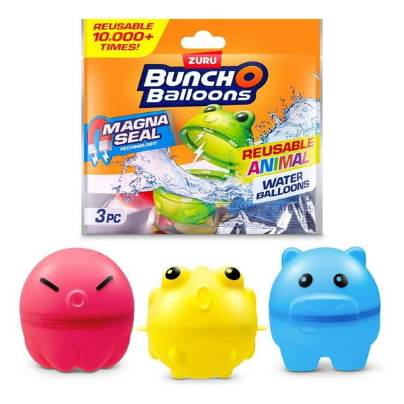 Bunch O Balloons Reusable Animal Water Balloons 3 Pack by ZURU