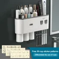 thumbnail image 3 of Soporte magnético para cepillos de dientes invertidos con adsorción para baño, exprimidor automático de pasta de dientes para pared, accesorios de baño, 3 of 5