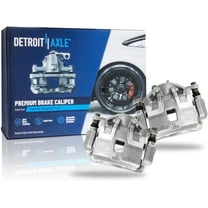Detroit Axle - Pair Front Brake Calipers for 2013-2016 Hyundai Elantra 2013-2014 Elantra Coupe Disc Brake Calipers w/Brackets Replacement
