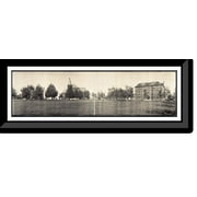 Historic Framed Print, IA Highland Park College 1914 PHOTO, 36-3/8" x 8-3/8"