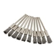 thumbnail image 1 of Cepillos De Pulido De La Almohadilla De Pulido De Del Almacenador Intermediario Del Pulidor De La Fibra 10pcs Para El Taladro Rotatorio Forma de bolígrafo plateado Yotijar Conjunto de cepillo de la rueda de alambre, 1 of 10