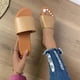 thumbnail image 4 of Amzcrzy Zapatos de mujer,Zapatos de mujer,Zapatillas de mujer, Zapatillas planas de verano para mujer, con punta redonda, de color liso, informales, para playa Sandalias Mujer Zapatillas De Casa, 4 of 6