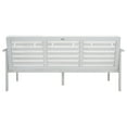 thumbnail image 5 of SAFAVIEH Finnick Outdoor Patio Sofa Bench, Grey/Beige, 5 of 11