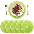 thumbnail image 3 of Lemon Slice Placemats Round Table Mats Non-Slip Washable Heat Resistant Kitchen Place Mat for Home Dining Coffee Tabletop (4PCS) Home Decor, 3 of 7