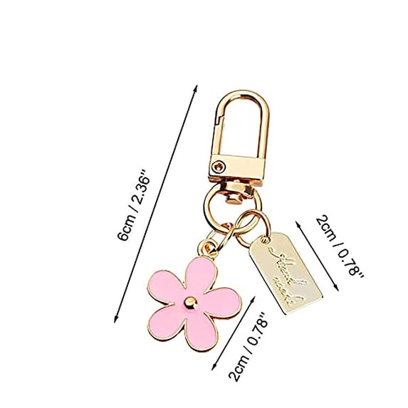 DGMIOCS Cute Flower keychains for Women, Aesthetic Keychain Charms, Bag & Purse Charms for Handbags & Backpacks Accessories