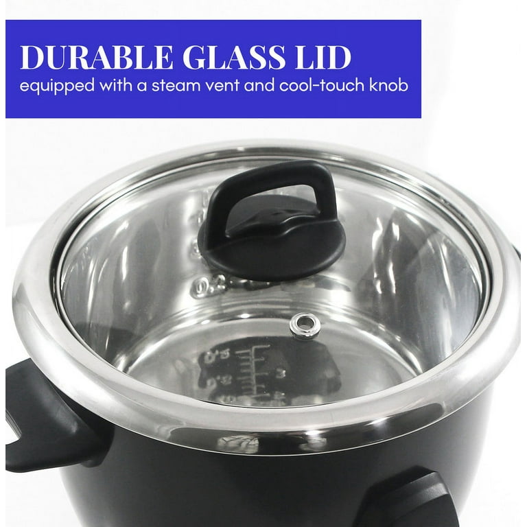 Deluxe 16-Cup Stainless Steel Rice Cooker with Stainless Steel Pot Deluxe 16-Cup Stainless Steel Rice Cooker with Stainless Steel Pot