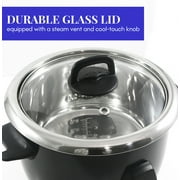 Elite Cuisine Deluxe 10-Cup Electric Rice Cooker, Stainless Steel