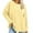 Yellow, variant on biudgviw Womens Oversized Sweatshirt Trendy Graphic Crewneck Knit Pullover Shirts Fall Loose Long Sleeve Solid Color Clothes