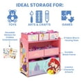 thumbnail image 3 of Disney Princess 6 Bin Design and Store Toy Organizer by Delta Children, 3 of 12