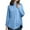 Sky Blue-Sweater, variant on Qetyuw Cable Knit Sweater for Women Collared Neck Long Sleeve Pullover Jumpers Casual Curved Hem Sweater Oversized Chunky Jumper