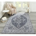 thumbnail image 6 of Momeni Karachi Polyester Medallion Grey Area Rug 8' X 10', 6 of 6