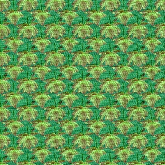 Ahgly Company Indoor Square Patterned Seaweed Green Area Rugs, 4' Square