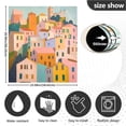 thumbnail image 5 of Yayeee Magnetic Dishwasher Cover for The Front Decoration Home Kitchen Machine Sticker Protector, Orange Cityscape Painting, 5 of 6