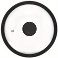 thumbnail image 3 of Silicon Glass Lid for PotPan Skillet Fits 8.5 22CM Cookware Silicon lid Dishwasher Safe Replacement Lid Vented Tempered Glass with Heat Resistant Silicone Rim By Black 1 Pack, 3 of 9