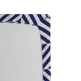 thumbnail image 2 of Ambesonne Geometric Fitted Sheet, Symmetrical Pattern, Full Size, Pale Blue Dark Blue, 2 of 2