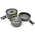 thumbnail image 1 of Jinsinto Camping Cooking Kit, 3 pcs Camping Cooking Set Aluminum Camping Cookware Set (Pot Pot, Frying Pan, Teapot), 1 of 5