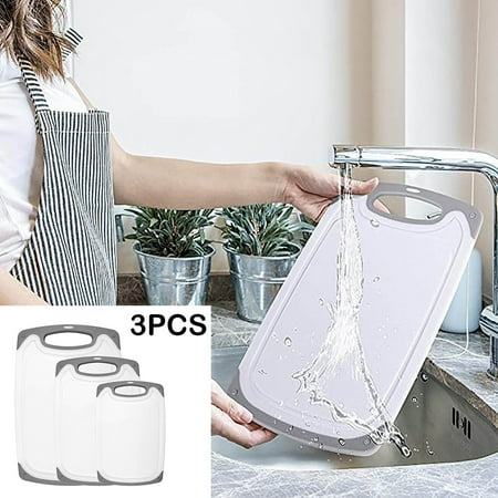 

Leylayray Practical Freshware Plastic Cutting Boards For Kitchen (3-Piece)