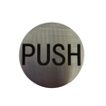 thumbnail image 7 of CRL RPP2BS Brushed Stainless 2" Round Push/Pull Set - Etched Stainless Steel, 7 of 7