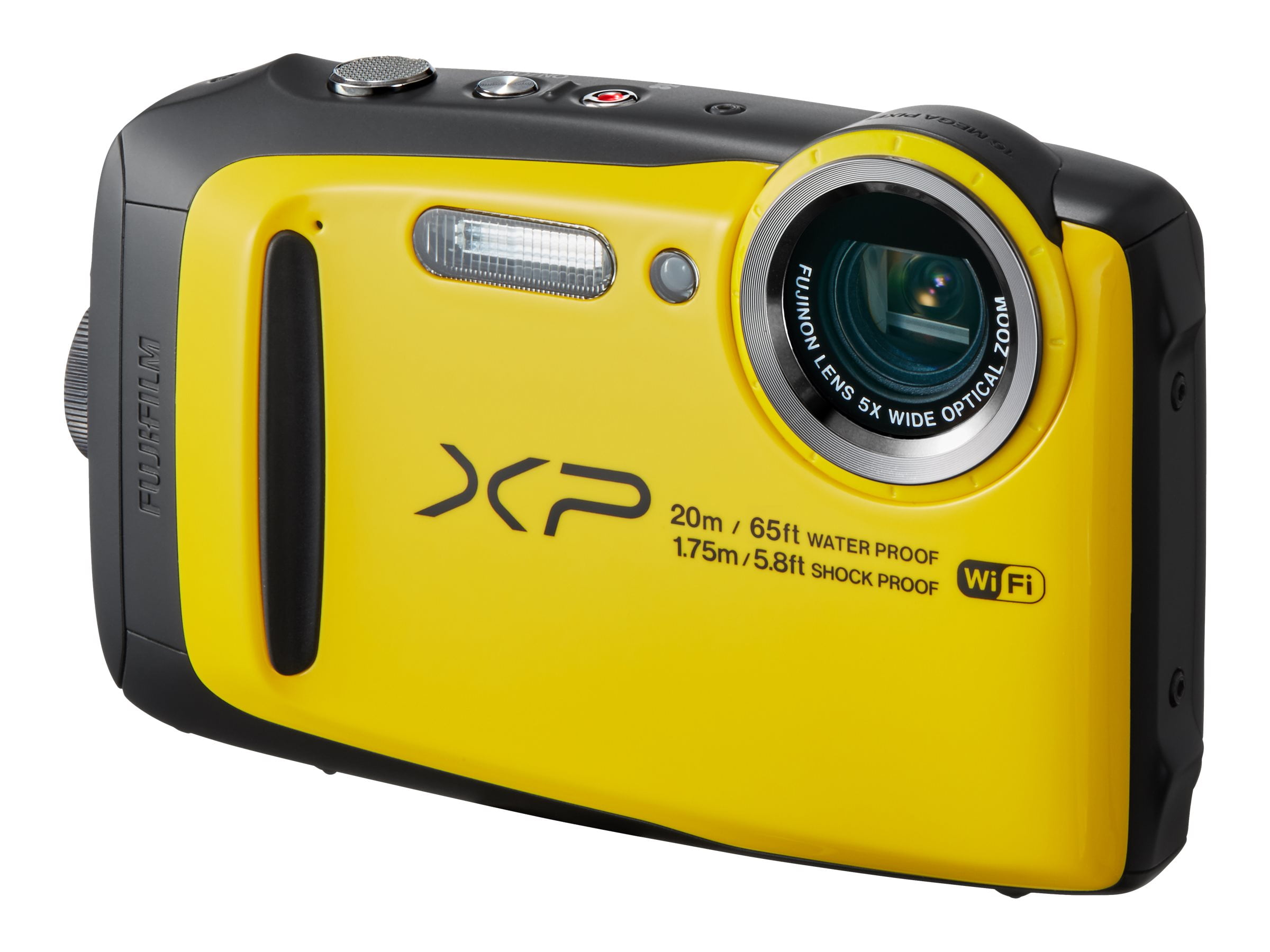 Nauwgezet humor Ironisch Fujifilm FinePix XP120 - Digital camera - compact - 16.4 MP - 1080p / 60  fps - 5x optical zoom - Fujinon - Wi-Fi - underwater up to 60 ft - yellow -  Walmart.com