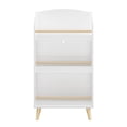 thumbnail image 6 of 3-Tier Kids Bookshelf, Toy Storage Bookcase Organizer with Safety Edges, White Children's Book Rack for Bedroom, Playroom, Nursery, 6 of 16