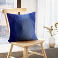 thumbnail image 5 of LALILO Throw Pillow Covers Dark Blue Triangular Geometric With Cushion Cover 18" x 18", 2 Pack, 5 of 6