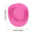10Pcs Mini Cowboy Hat Mini Western Hat Cute Doll Hat Party Hats For