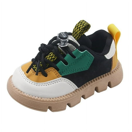 

Toddler Baby Boy Girl Fashionable Sneakers Color Combination Non-Slip Shoes