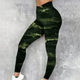 thumbnail image 2 of lcziwo Womens Gym High Waisted Workout Seamless Leggings Casual Tummy Control Scrunch Butt Lifting Yoga Pants Fashion Camo Graphic Tights Yellow M, Dollar Sales, 2 of 5