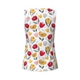 thumbnail image 5 of Picia Tulips Flowers Pattern Women's Workout Tank Top,Breathable Activewear,Slim Fit Athletic Top,Versatile Workout Moisture-wicking top-Large, 5 of 9
