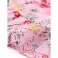 thumbnail image 5 of INSPIRE CHIC Women's Chiffon Dresses Smocked Chic Floral Sleeveless A-Line Mini Dress XL Light Pink, 5 of 6