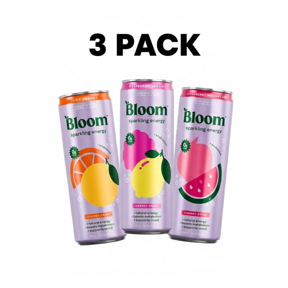 Sparkling Energy Drink, Variety, 12 fl oz Cans, 3 Pack